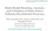Multi-Modal Modeling, Analysis, and Validation of Open Source Software Development Processes