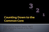 Counting Down to the Common Core