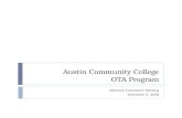 Austin Community College OTA Program