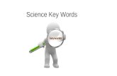 Science Key Words
