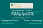 Introduction to Your  OUSD Email and OUSD Technology Applications