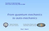 From quantum mechanics  to auto-mechanics
