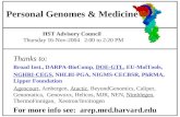 Personal Genomes & Medicine