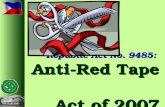 Republic Act No. 9485: Anti-Red Tape  Act of 2007