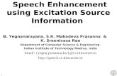 Speech Enhancement using Excitation Source Information