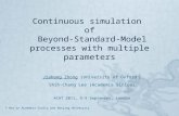 Continuous simulation  of  Beyond-Standard-Model processes with multiple parameters