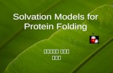 Solvation Models for Protein Folding