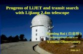 Progress of LiJET and transit search with Lijiang 2.4m telescope