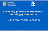Disability (Access to Premises –Buildings) Standards 2010 Awareness Seminars