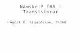 Námskeið ÍRA - Transistorar