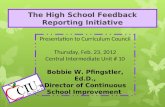 The High School Feedback Reporting Initiative