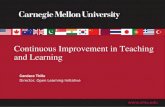 Continuous Improvement in Teaching and Learning