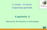 G. Gobber – M. Morani Linguistica generale