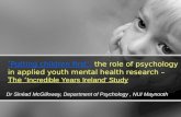 Dr  Sinéad McGilloway, Department of Psychology , NUI Maynooth