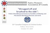 32 nd  Canadian Congress on Criminal Justice Halifax, Nova Scotia October 29, 2009