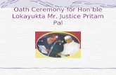 Oath Ceremony for Hon’ble Lokayukta Mr. Justice Pritam Pal