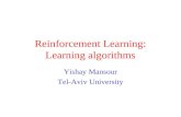 Reinforcement Learning: Learning algorithms