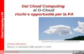 Dal Cloud Computing  al G-Cloud rischi e opportunità per la PA