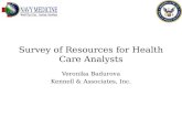 Survey of Resources for Health Care Analysts