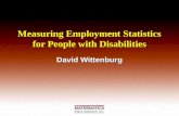 Measuring Employment Statistics for People with Disabilities
