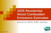 2005 Residential Wood Combustion Emissions Estimates
