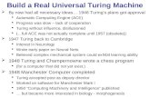 Build a Real Universal Turing Machine