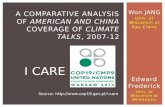 A Comparative Analysis of  American and China  Coverage of  Climate TALKS ,  2007-12
