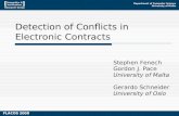 Detection of Conflicts in Electronic Contracts