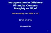 Incorporation in Offshore Financial Centers:  Naughty or Nice?