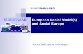 European Social Model(s) and Social Europe