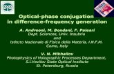 Optical-phase conjugation  in difference-frequency generation A. Andreoni, M. Bondani, F. Paleari