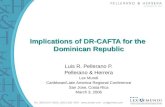 Implications of DR-CAFTA for the  Dominican Republic