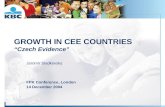 GROWTH IN CEE COUNTRIES “Czech Evidence”