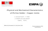Physical and Mechanical Characteristics  of  Pb -free Solder - Copper Joints
