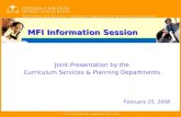 MFI Information Session