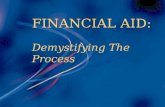 FINANCIAL AID: Demystifying The Process