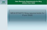 New Electronic Requirements for filing  ERISA Form 5500