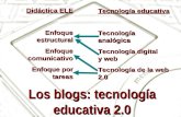 Los blogs: tecnolog­a educativa 2.0