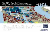 3D GIS for E-Planning: Urban land use, density and sustainable development