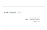 How to teach LOD?