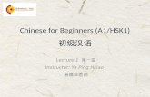 Chinese for Beginners (A1/HSK1) 初级汉语