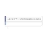 Lecture  6: Repetition Structures