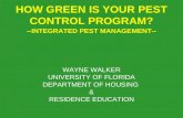 HOW GREEN IS YOUR PEST CONTROL PROGRAM?