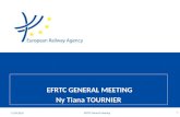 EFRTC GENERAL MEETING Ny Tiana TOURNIER