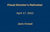 Fiscal Director’s Refresher