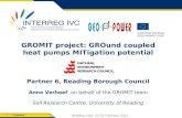 GROMIT project:  GROund  coupled heat pumps  MITigation  potential