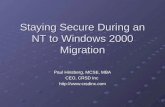 Staying Secure During an NT to Windows 2000 Migration