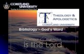 Bibliology – God’s Word