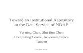 Toward an Institutional Repository at the Data Service of NDAP