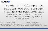 Trends & Challenges in Digital Object Storage Infrastructure: